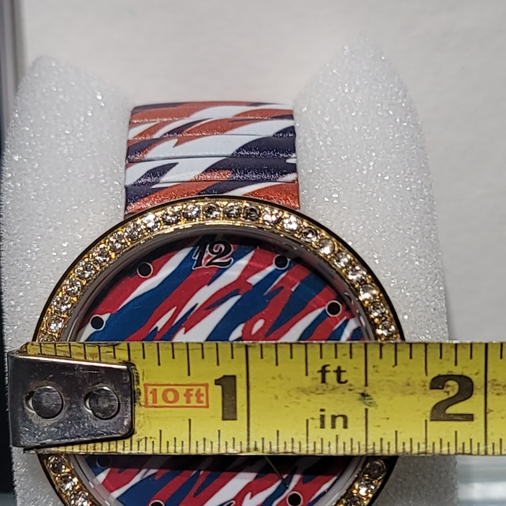 Strada Austrian Crystal Camo Color Pattern Watch - Picture 3 of 5